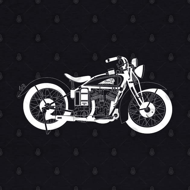 Indian Scout White Outline by kindacoolbutnotreally